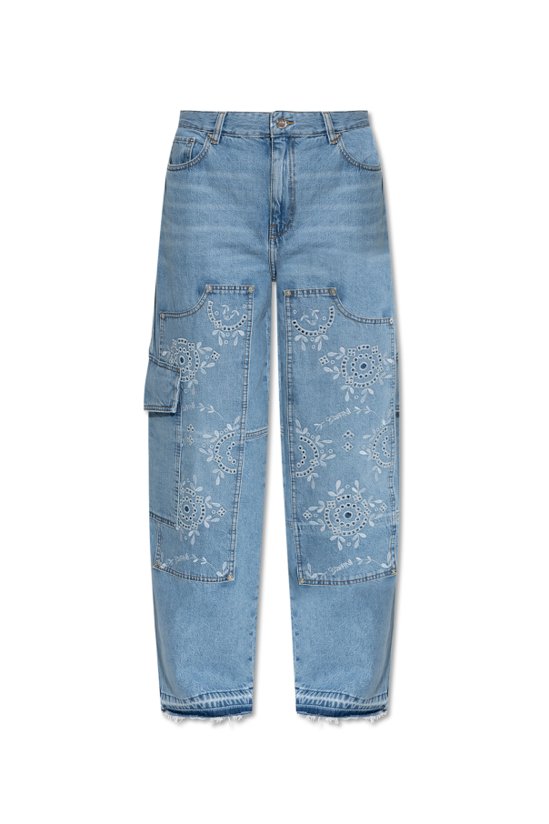 【関税込み】GANNI ブラック Lovy ジーンズ ガニー GANNI パンツ デニム ブラック レディース GANNI J1642